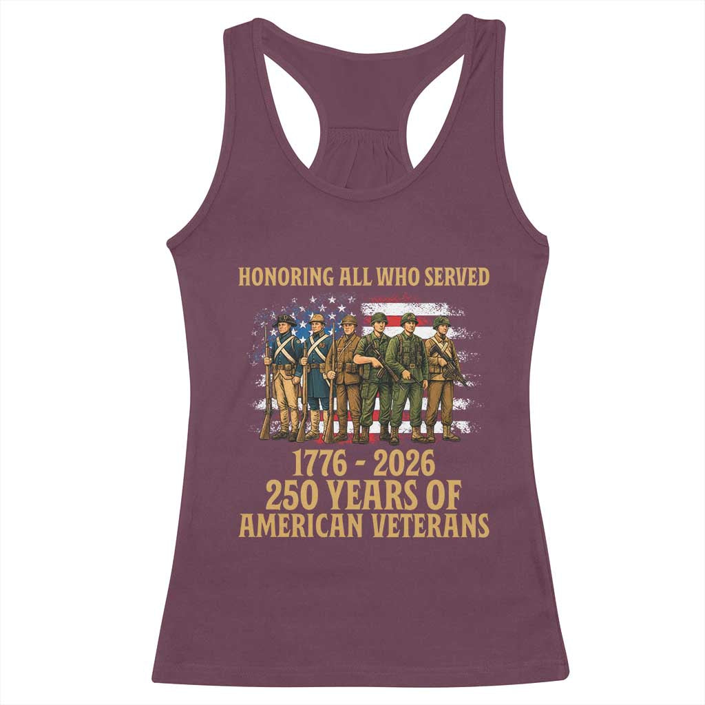 250 Years Anniversary Racerback Tank Top Patriotic USA Army Us Military