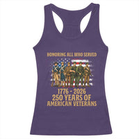 250 Years Anniversary Racerback Tank Top Patriotic USA Army Us Military