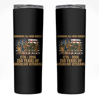250 Years Anniversary Skinny Tumbler Patriotic USA Army Us Military