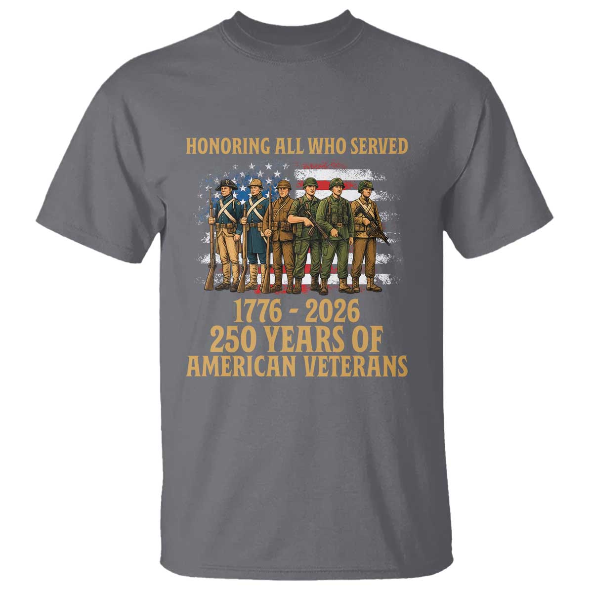250 Years Anniversary T Shirt Patriotic USA Army Us Military