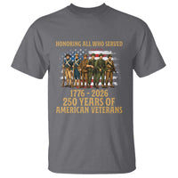 250 Years Anniversary T Shirt Patriotic USA Army Us Military