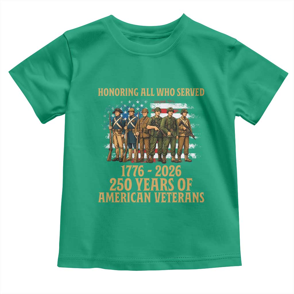 250 Years Anniversary Toddler T Shirt Patriotic USA Army Us Military