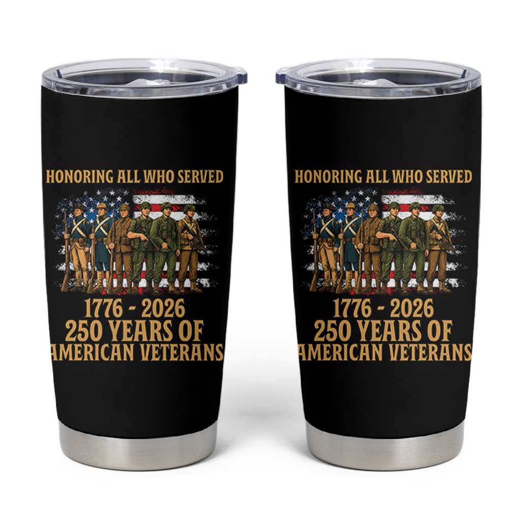 250 Years Anniversary Tumbler Cup Patriotic USA Army Us Military