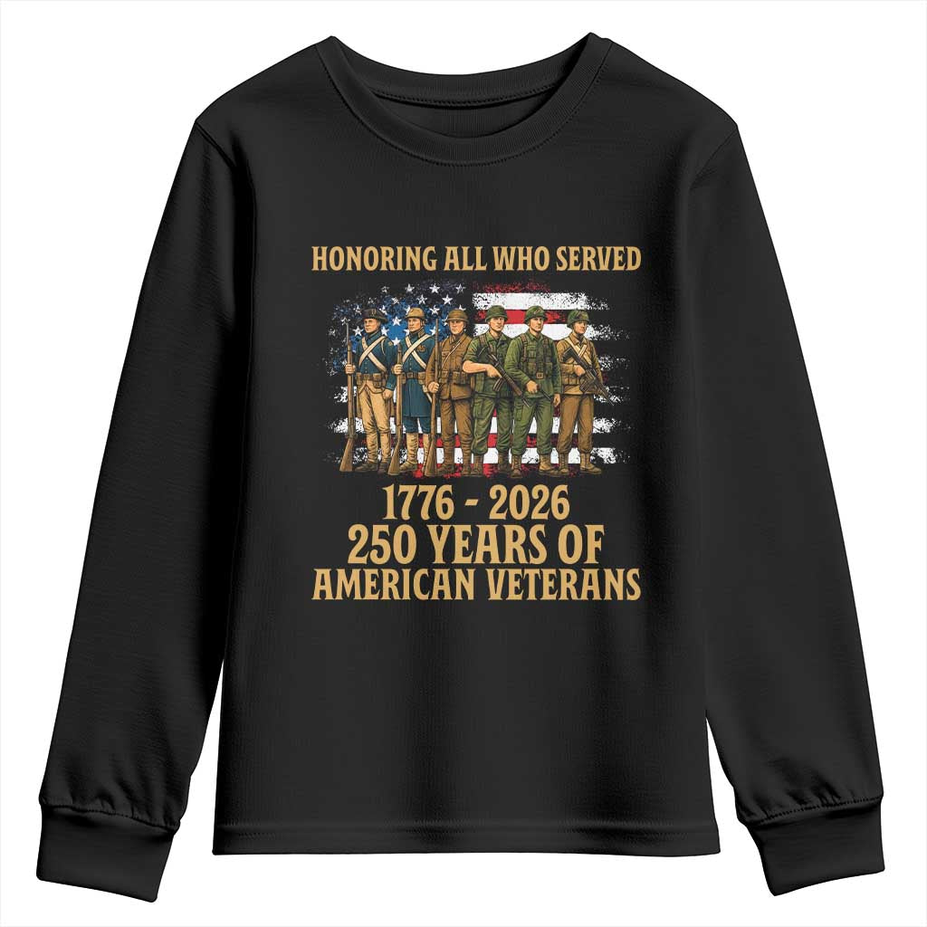 250 Years Anniversary Youth Sweatshirt Patriotic USA Army Us Military