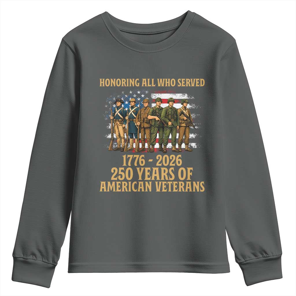 250 Years Anniversary Youth Sweatshirt Patriotic USA Army Us Military