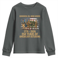 250 Years Anniversary Youth Sweatshirt Patriotic USA Army Us Military