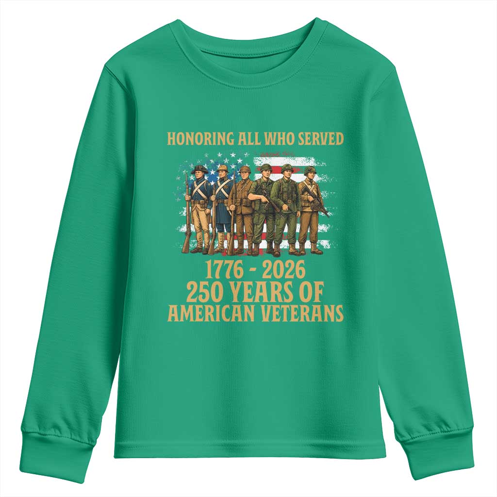 250 Years Anniversary Youth Sweatshirt Patriotic USA Army Us Military