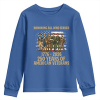 250 Years Anniversary Youth Sweatshirt Patriotic USA Army Us Military