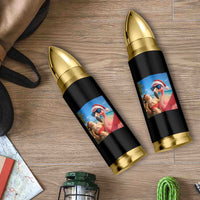 Funny Flamingo Beach Selfie Bullet Tumbler Christmas in July