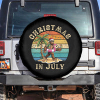 Funny Bigfoot Christmas In July Beach Vacation Spare Tire Cover
