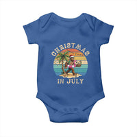 Funny Bigfoot Christmas In July Beach Vacation Baby Onesie