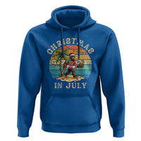 Funny Bigfoot Christmas In July Beach Vacation Hoodie