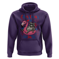 Funny Raccoon Christmas In July 4th of July Hoodie