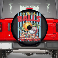 Hawaiian Christmas In July Spare Tire Cover It's Hot as Balls of Holly Out Here