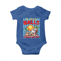Hawaiian Christmas In July Baby Onesie It's Hot as Balls of Holly Out Here