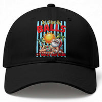 Hawaiian Christmas In July Baseball Cap It's Hot as Balls of Holly Out Here