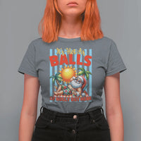 Hawaiian Christmas In July T Shirt For Women It's Hot as Balls of Holly Out Here