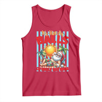Hawaiian Christmas In July Tank Top It's Hot as Balls of Holly Out Here