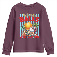 Hawaiian Christmas In July Youth Sweatshirt It's Hot as Balls of Holly Out Here
