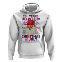 250 Years Of Freedom Hoodie Funny Santa Christmas in July