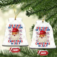 250 Years Of Freedom Ceramic Ornament Funny Santa Christmas in July