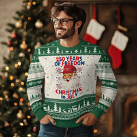 250 Years Of Freedom Ugly Christmas Sweater Funny Santa Christmas in July