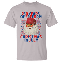 250 Years Of Freedom T Shirt Funny Santa Christmas in July