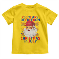 250 Years Of Freedom Toddler T Shirt Funny Santa Christmas in July