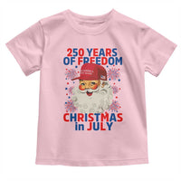 250 Years Of Freedom Toddler T Shirt Funny Santa Christmas in July