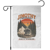 Jimothy Raccoon Seattle Meme Garden Flag Viral Trash Panda Do Not Pet The Round King