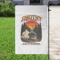 Jimothy Raccoon Seattle Meme Garden Flag Viral Trash Panda Do Not Pet The Round King