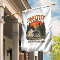 Jimothy Raccoon Seattle Meme Garden Flag Viral Trash Panda Do Not Pet The Round King