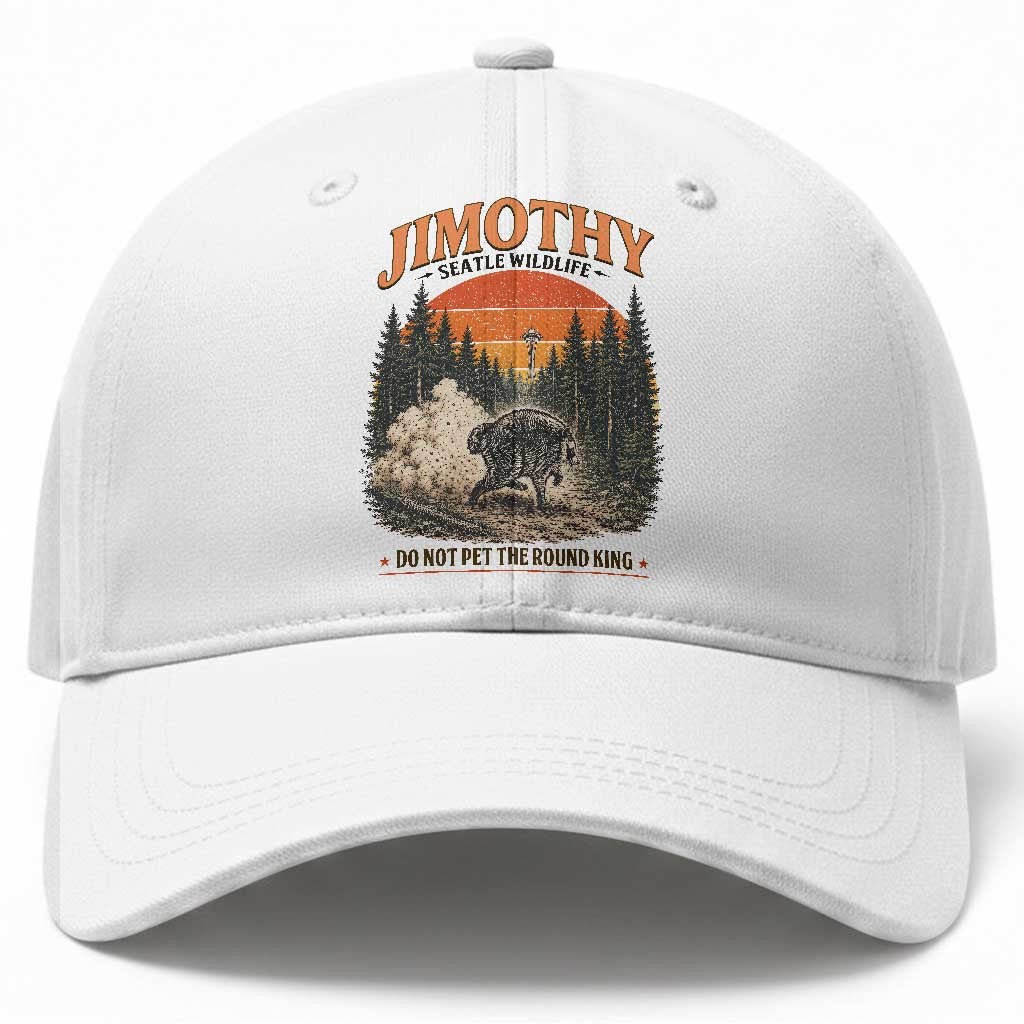 Jimothy Raccoon Seattle Meme Baseball Cap Viral Trash Panda Do Not Pet The Round King
