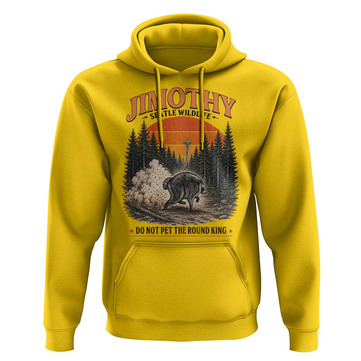 Jimothy Raccoon Seattle Meme Hoodie Viral Trash Panda Do Not Pet The Round King