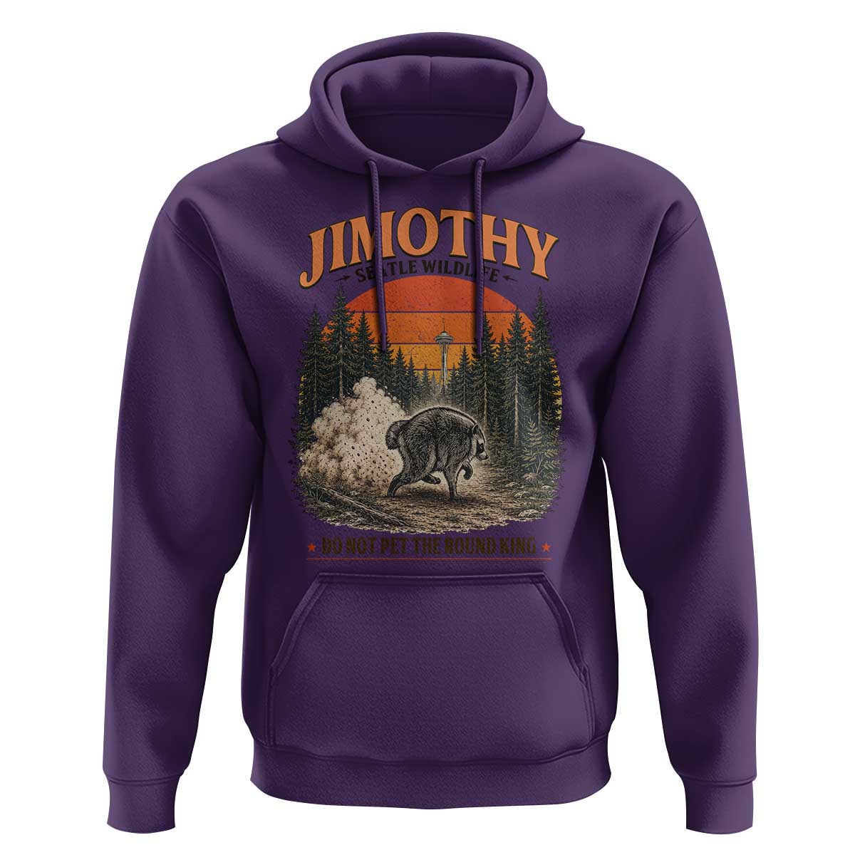 Jimothy Raccoon Seattle Meme Hoodie Viral Trash Panda Do Not Pet The Round King