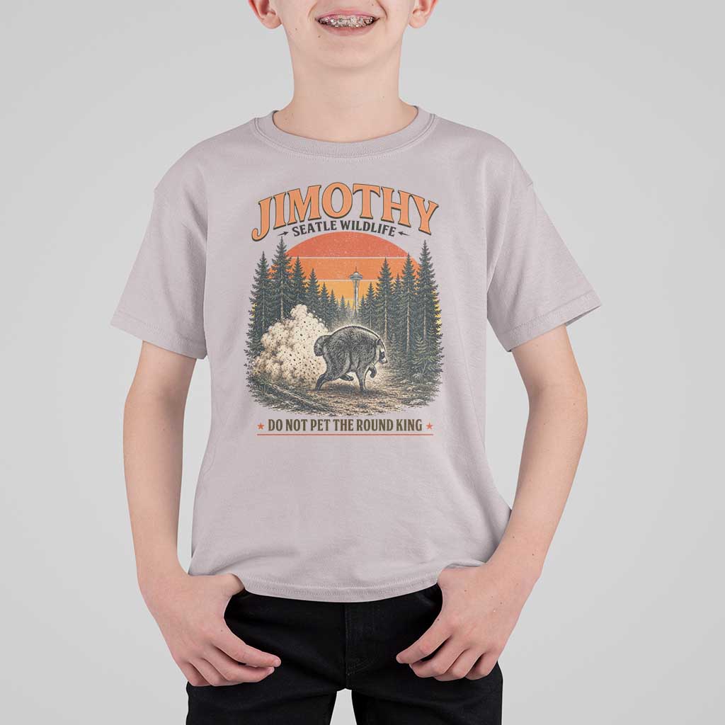 Jimothy Raccoon Seattle Meme T Shirt For Kid Viral Trash Panda Do Not Pet The Round King