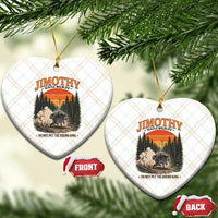 Jimothy Raccoon Seattle Meme Ceramic Ornament Viral Trash Panda Do Not Pet The Round King