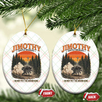 Jimothy Raccoon Seattle Meme Ceramic Ornament Viral Trash Panda Do Not Pet The Round King