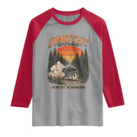 Jimothy Raccoon Seattle Meme Raglan Shirt Viral Trash Panda Do Not Pet The Round King