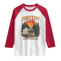 Jimothy Raccoon Seattle Meme Raglan Shirt Viral Trash Panda Do Not Pet The Round King