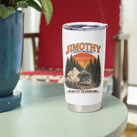 Jimothy Raccoon Seattle Meme Tumbler Cup Viral Trash Panda Do Not Pet The Round King