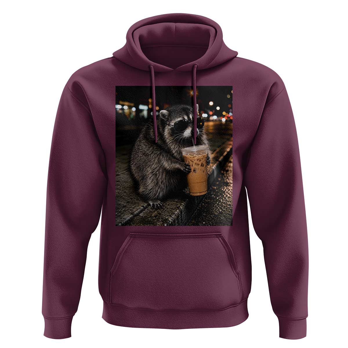 Jimothy Raccoon Seattle Drinking Iced Coffee Meme Hoodie Viral Trash Panda Seattle Animal Meme