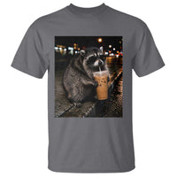 Jimothy Raccoon Seattle Drinking Iced Coffee Meme T Shirt Viral Trash Panda Seattle Animal Meme