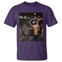 Jimothy Raccoon Seattle Drinking Iced Coffee Meme T Shirt Viral Trash Panda Seattle Animal Meme