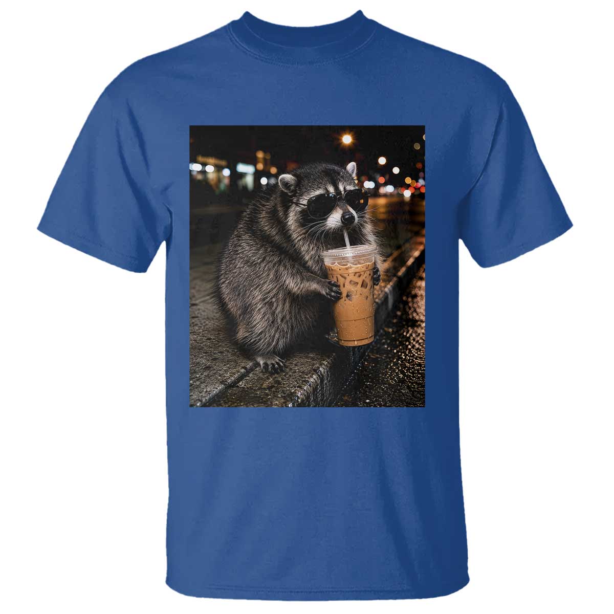 Jimothy Raccoon Seattle Drinking Iced Coffee Meme T Shirt Viral Trash Panda Seattle Animal Meme
