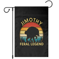 Jimothy Raccoon Seattle Garden Flag Funny Seattle Feral Legend Animal Meme