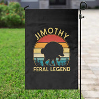 Jimothy Raccoon Seattle Garden Flag Funny Seattle Feral Legend Animal Meme
