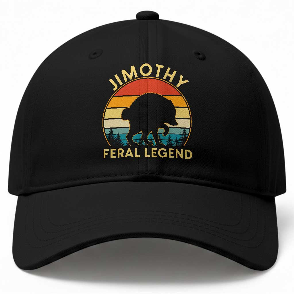 Jimothy Raccoon Seattle Baseball Cap Funny Seattle Feral Legend Animal Meme