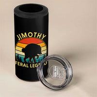 Jimothy Raccoon Seattle 4 in 1 Can Cooler Tumbler Funny Seattle Feral Legend Animal Meme