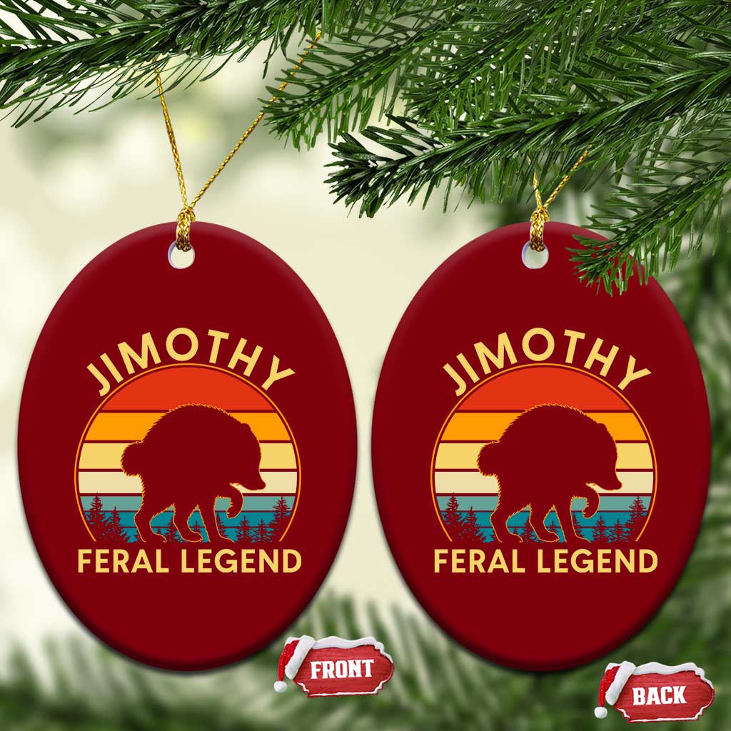 Jimothy Raccoon Seattle Ceramic Ornament Funny Seattle Feral Legend Animal Meme
